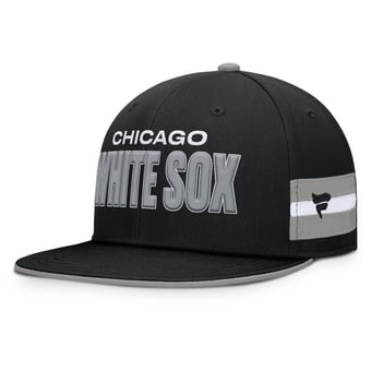 Men's Fanatics  Black Chicago White Sox Pick Off Fitted Hat