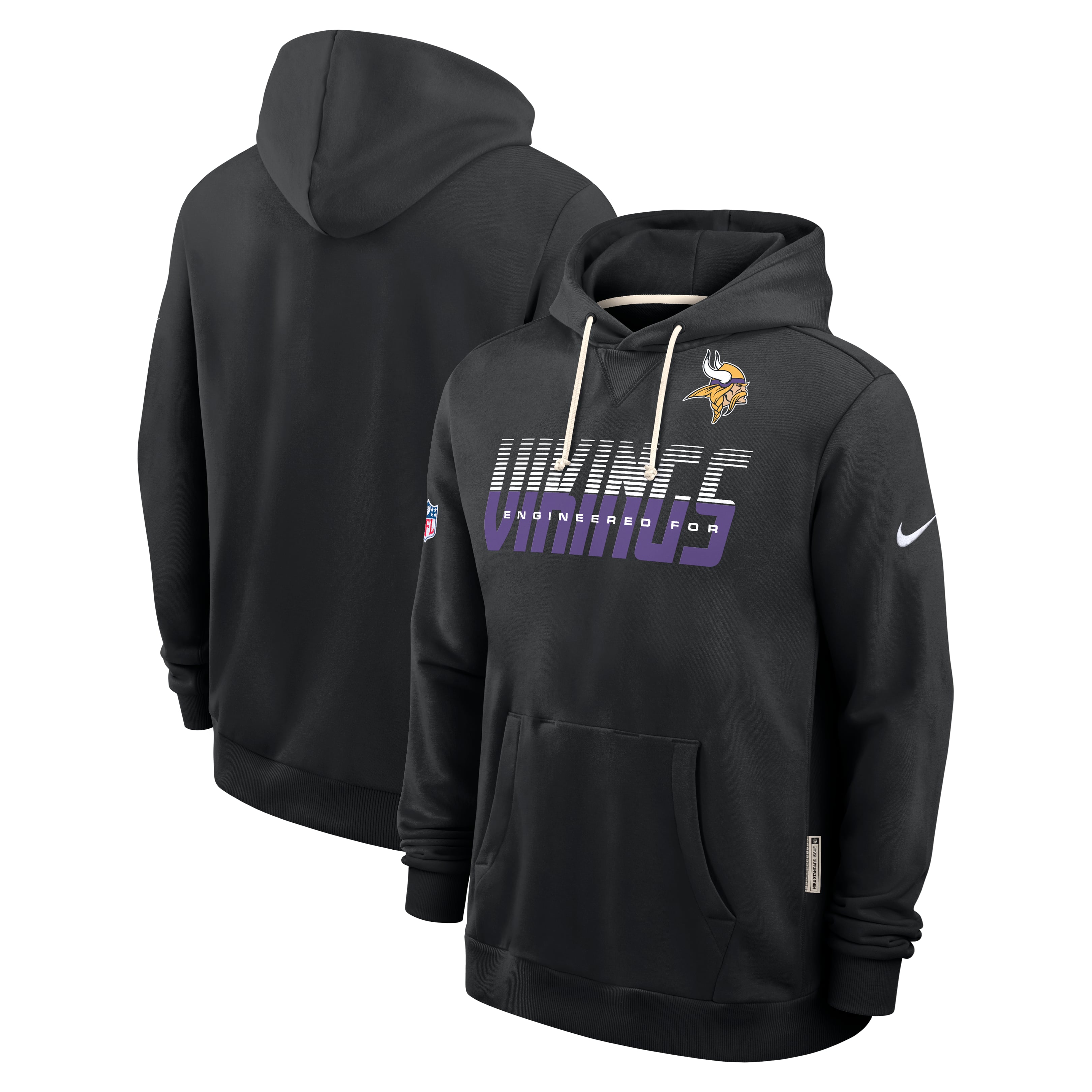 Men's Nike Black Minnesota Vikings Sideline Standard Issue Dri-FIT Hoodie