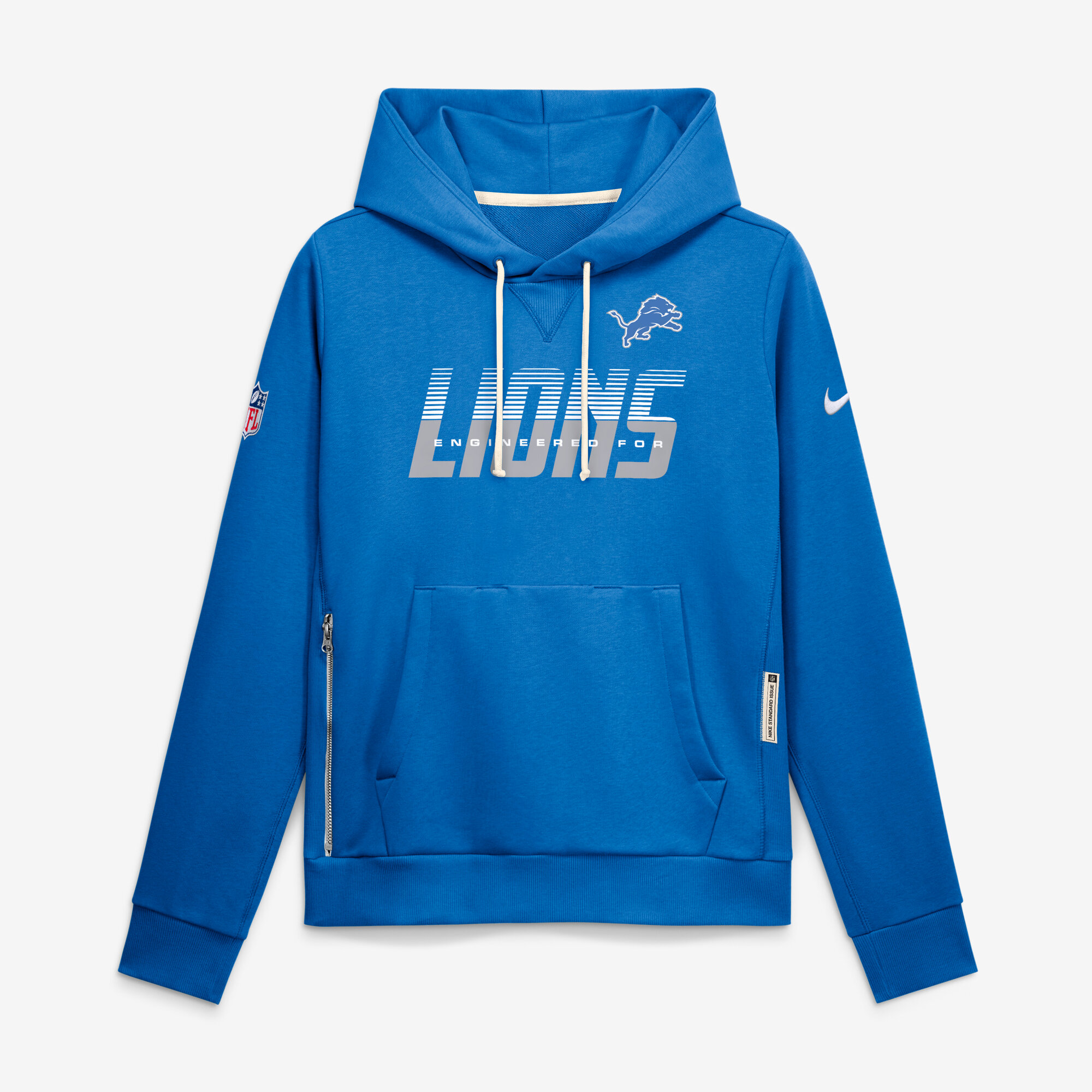 Women’s Nike Blue Detroit Lions Sideline Standard Issue Dri-FIT Hoodie