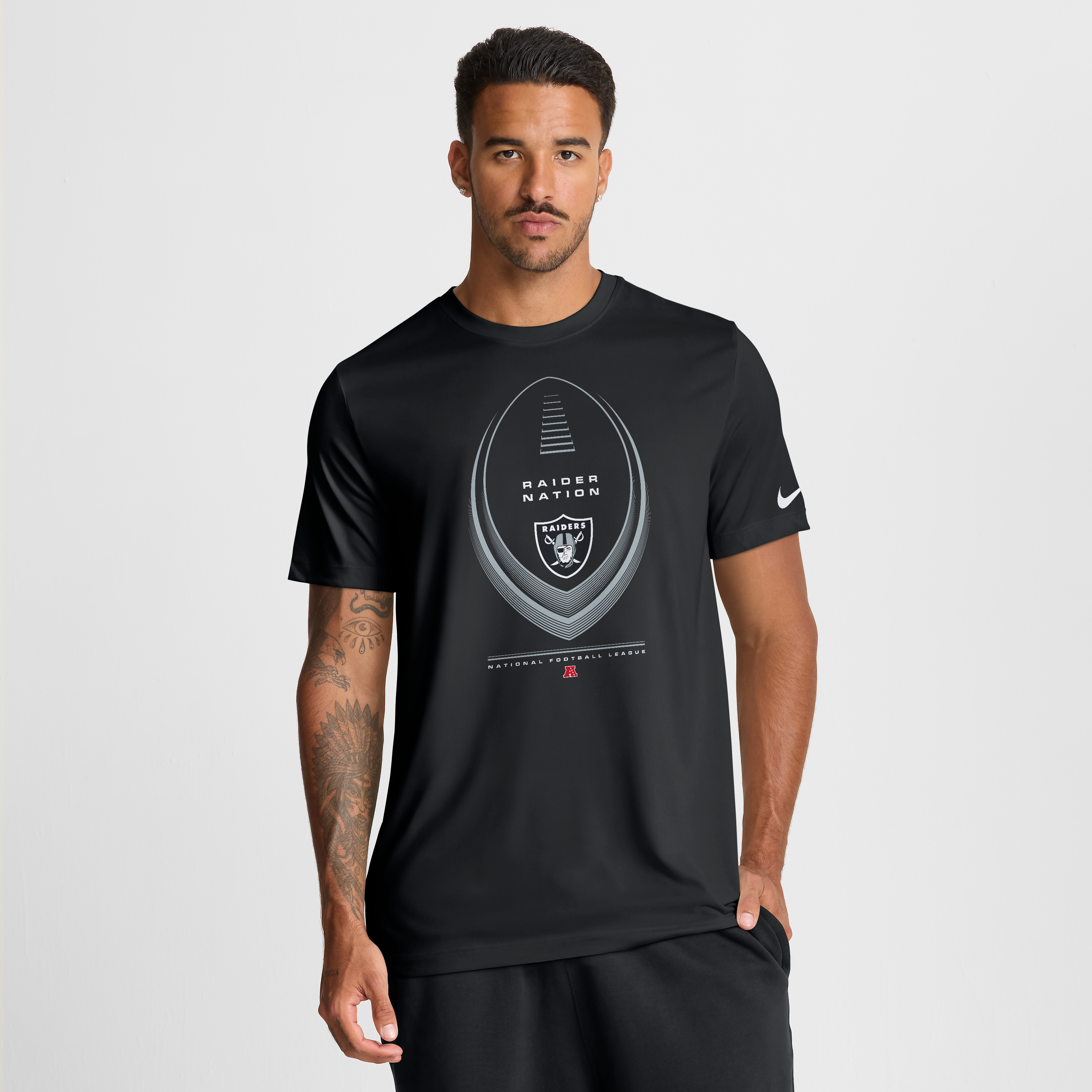 Men’s Nike Black Las Vegas Raiders Legend Icon Dri-FIT T-Shirt Men’s Nike Black Las Vegas Raiders Legend Icon Dri-FIT T-Shirt