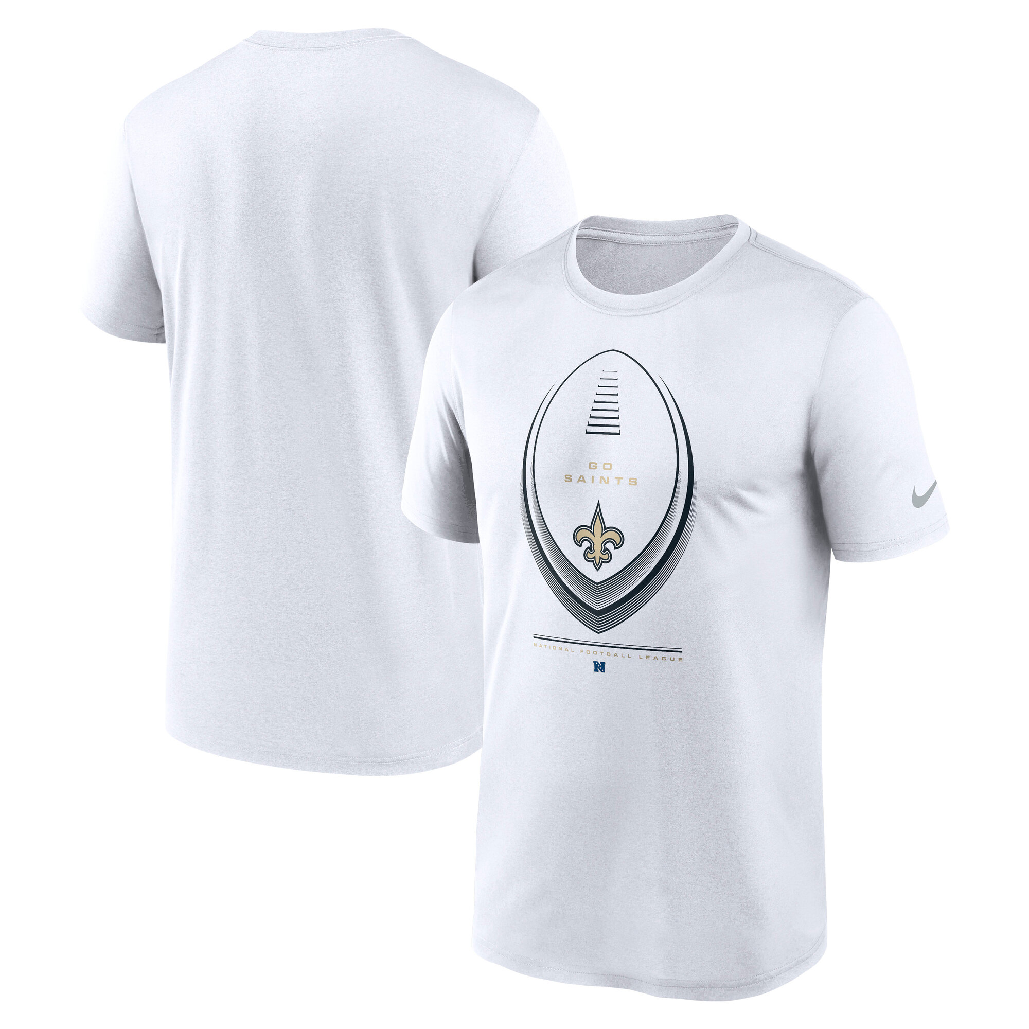 Nike Men's White New Orleans Saints Legend Icon Dri-fit T-Shirt - White