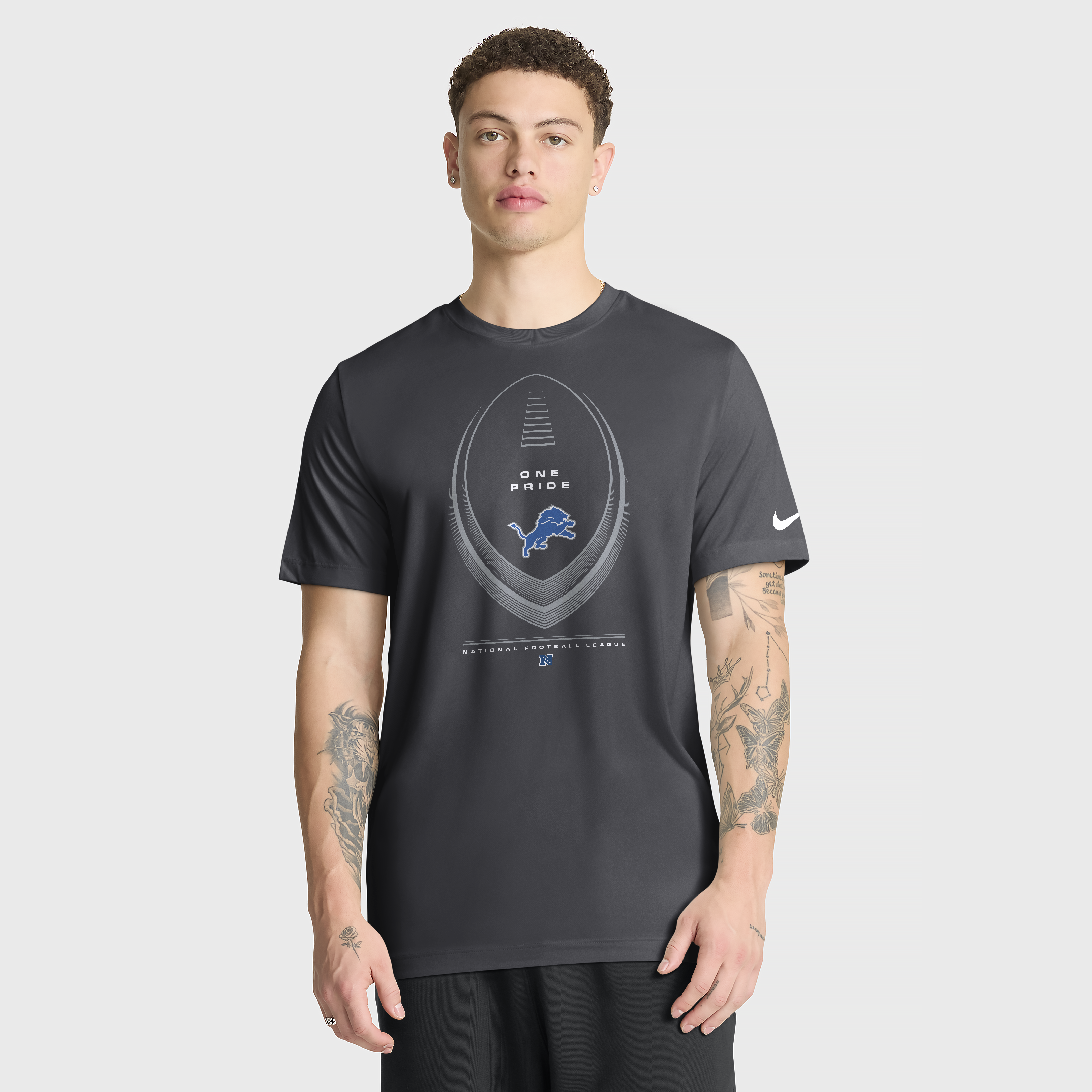 Men's Nike Anthracite Detroit Lions Legend Icon Dri-FIT T-Shirt