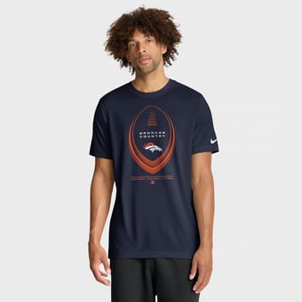 Men's Nike Navy Denver Broncos Big & Tall Legend Icon Dri-FIT T-Shirt