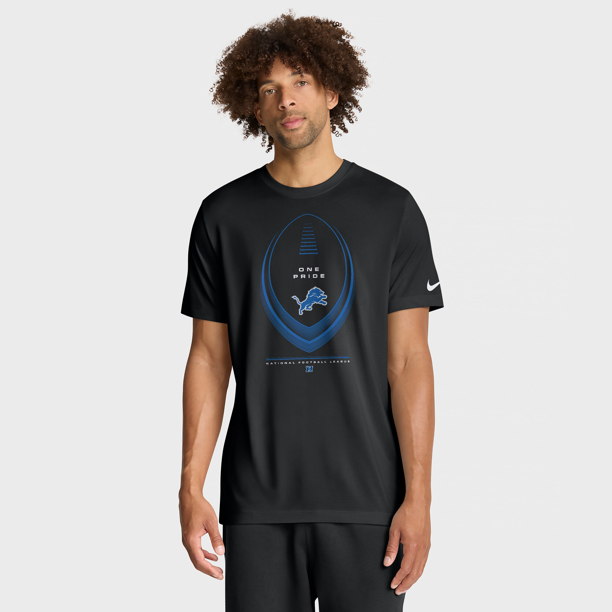 Men's Nike Black Detroit Lions Big & Tall Legend Icon Dri-FIT T-Shirt