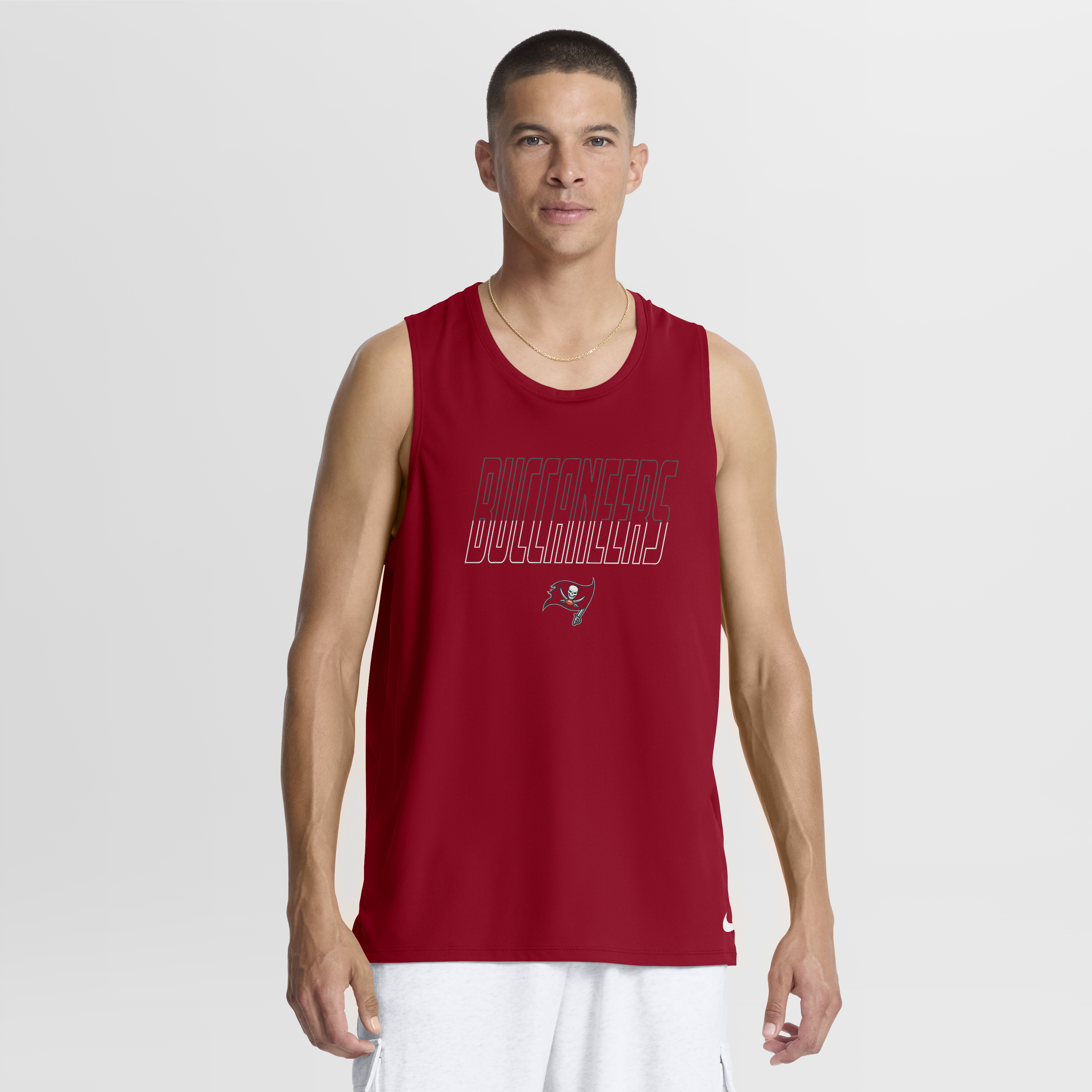 Men's Nike Red Tampa Bay Buccaneers Kickoff Miler Dri-FIT Tank Top