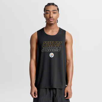 Men's Nike Black Pittsburgh Steelers Kickoff Miler Dri-FIT Tank? Top
