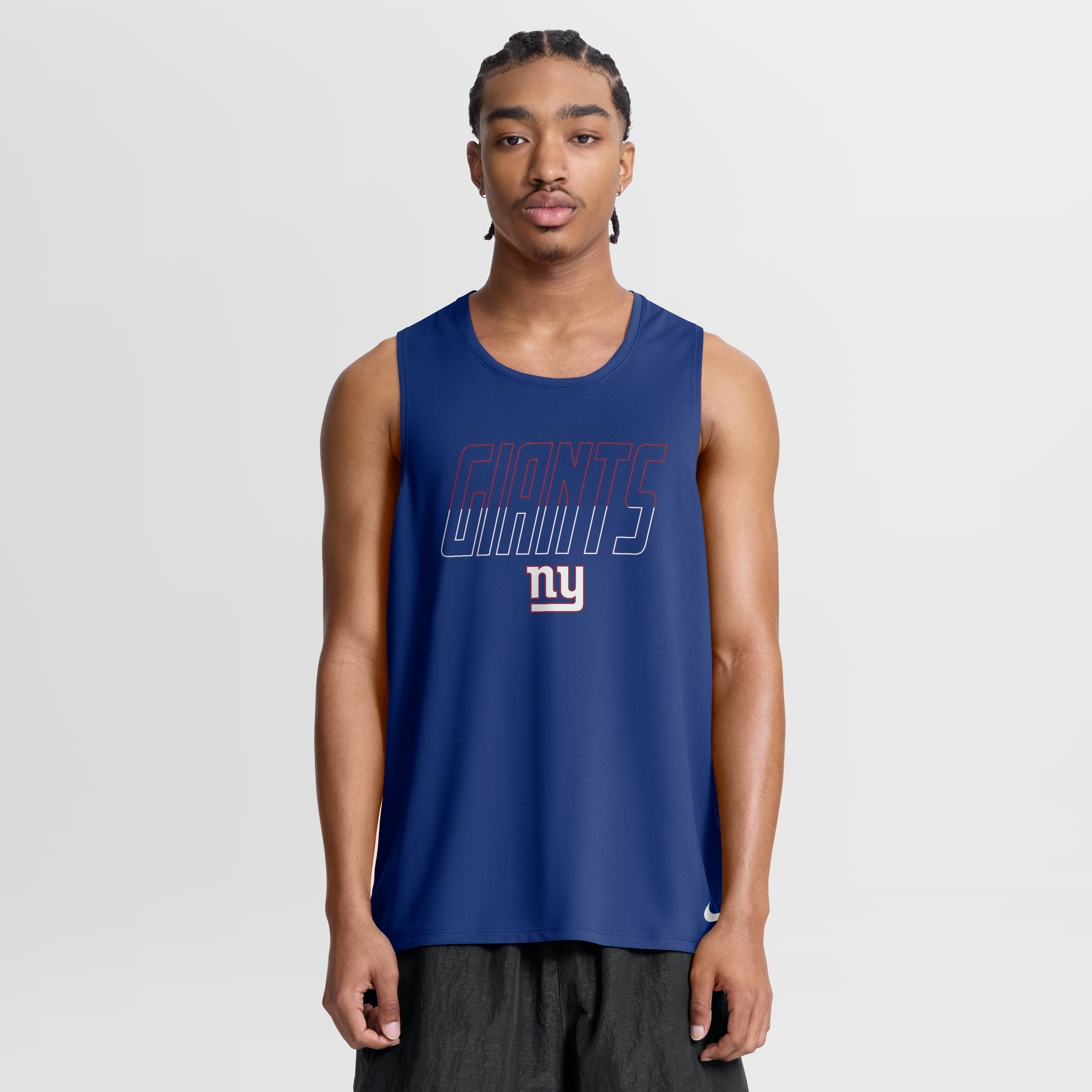 Men’s Nike Royal New York Giants Kickoff Miler Dri-FIT Tank Top