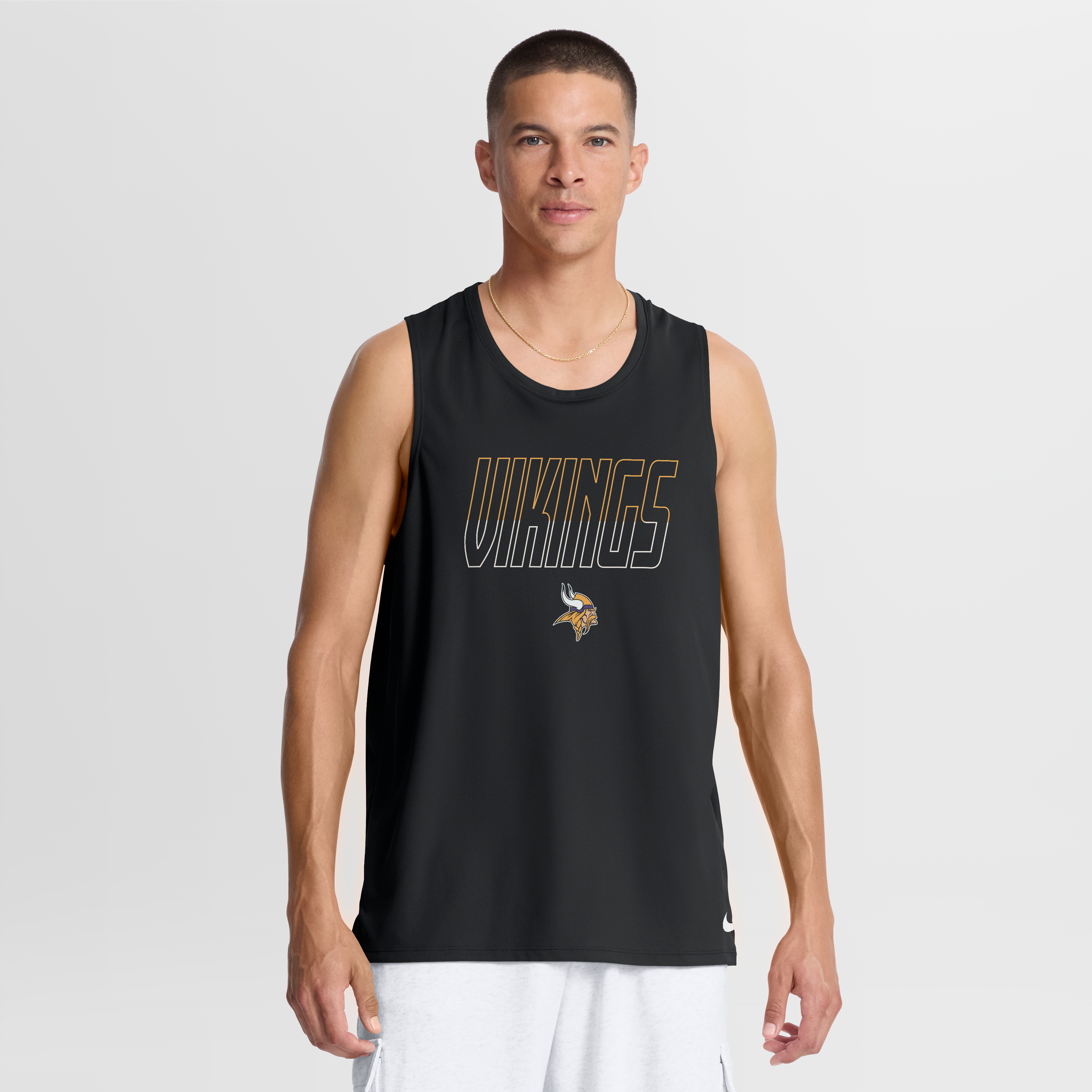Men’s Nike Black Minnesota Vikings Kickoff Miler Dri-FIT Tank Top