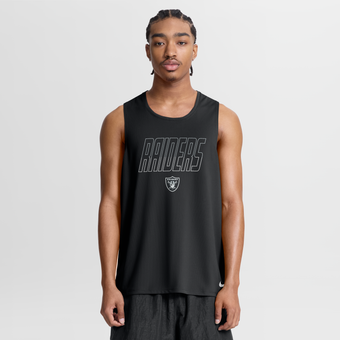 Men's Nike Black Las Vegas Raiders Kickoff Miler Dri-FIT Tank? Top