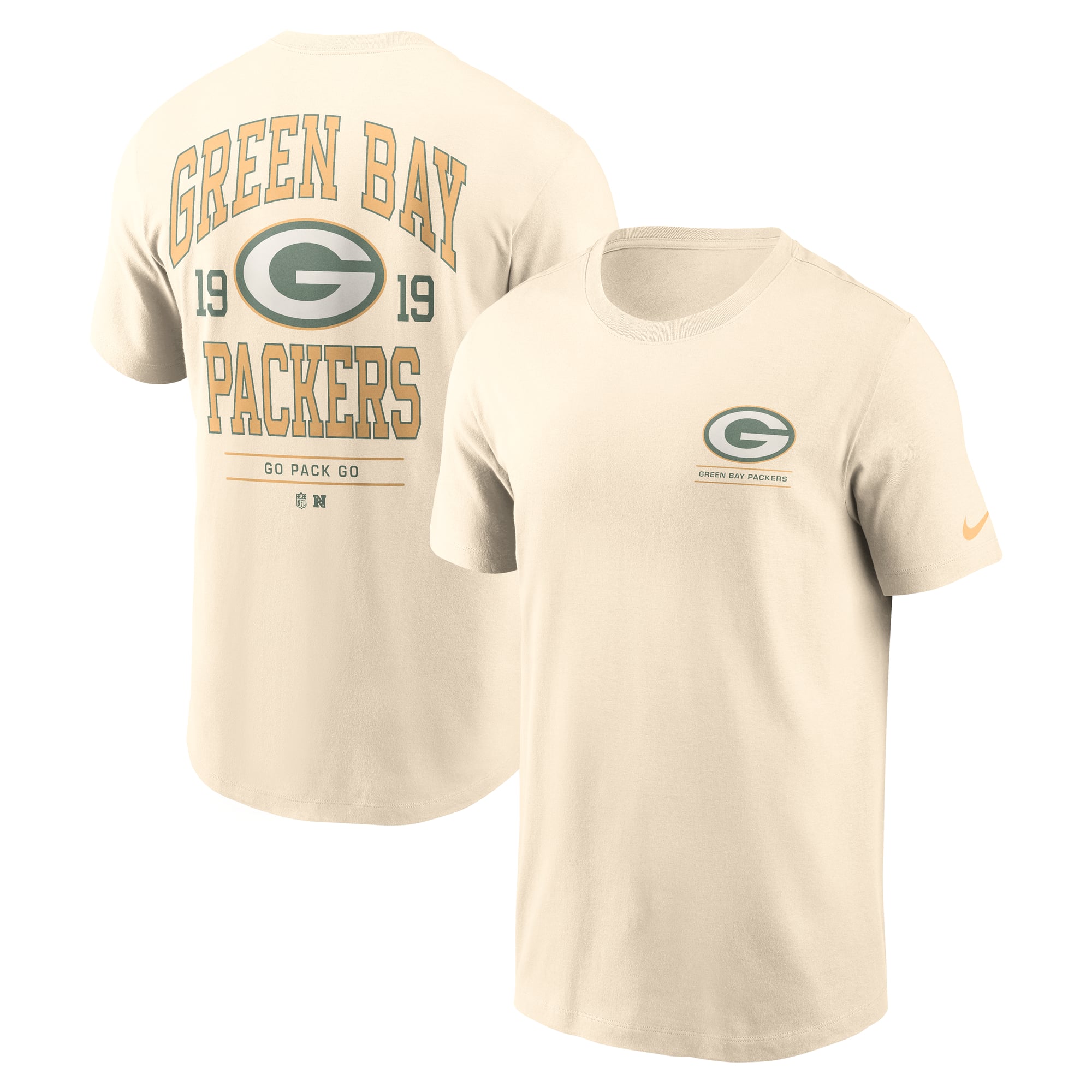 Men's Nike Natural Green Bay Packers Freestyle Essential T-Shirt