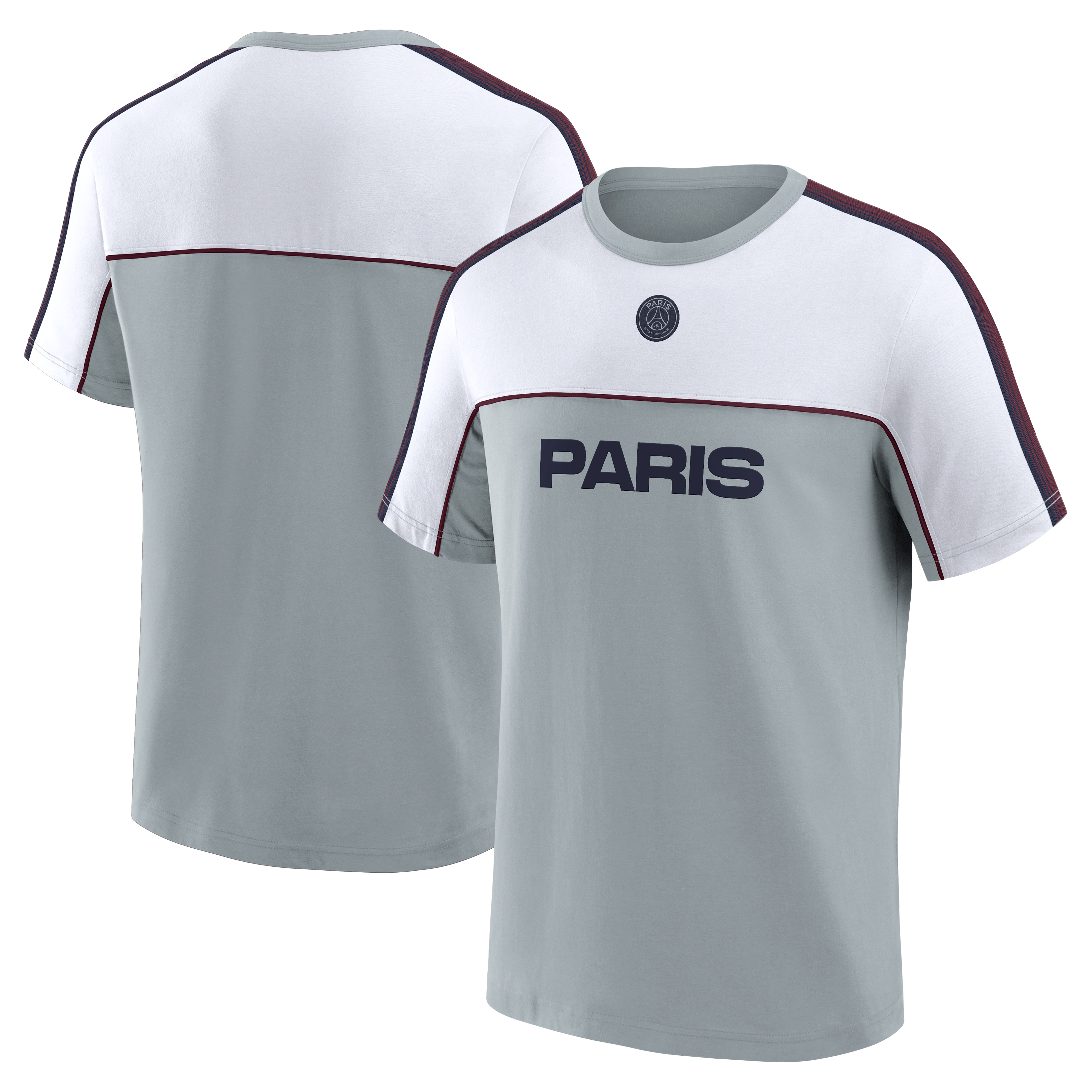 Men's Fanatics Gray Paris Saint-Germain Retro Suede Lockup T-Shirt