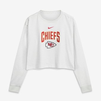 Women's Nike White Kansas City Chiefs Loose Fit Crop Top