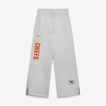 Women's Nike  Gray Kansas City Chiefs Primetime Phoenix Fleece Wide-Leg Sweatpants