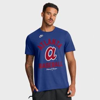 Men's Nike Royal Atlanta Braves Cooperstown Collection T-Shirt