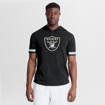 Men's Fanatics Black Las Vegas Raiders Optimal Play Short Sleeve Hooded T-Shirt