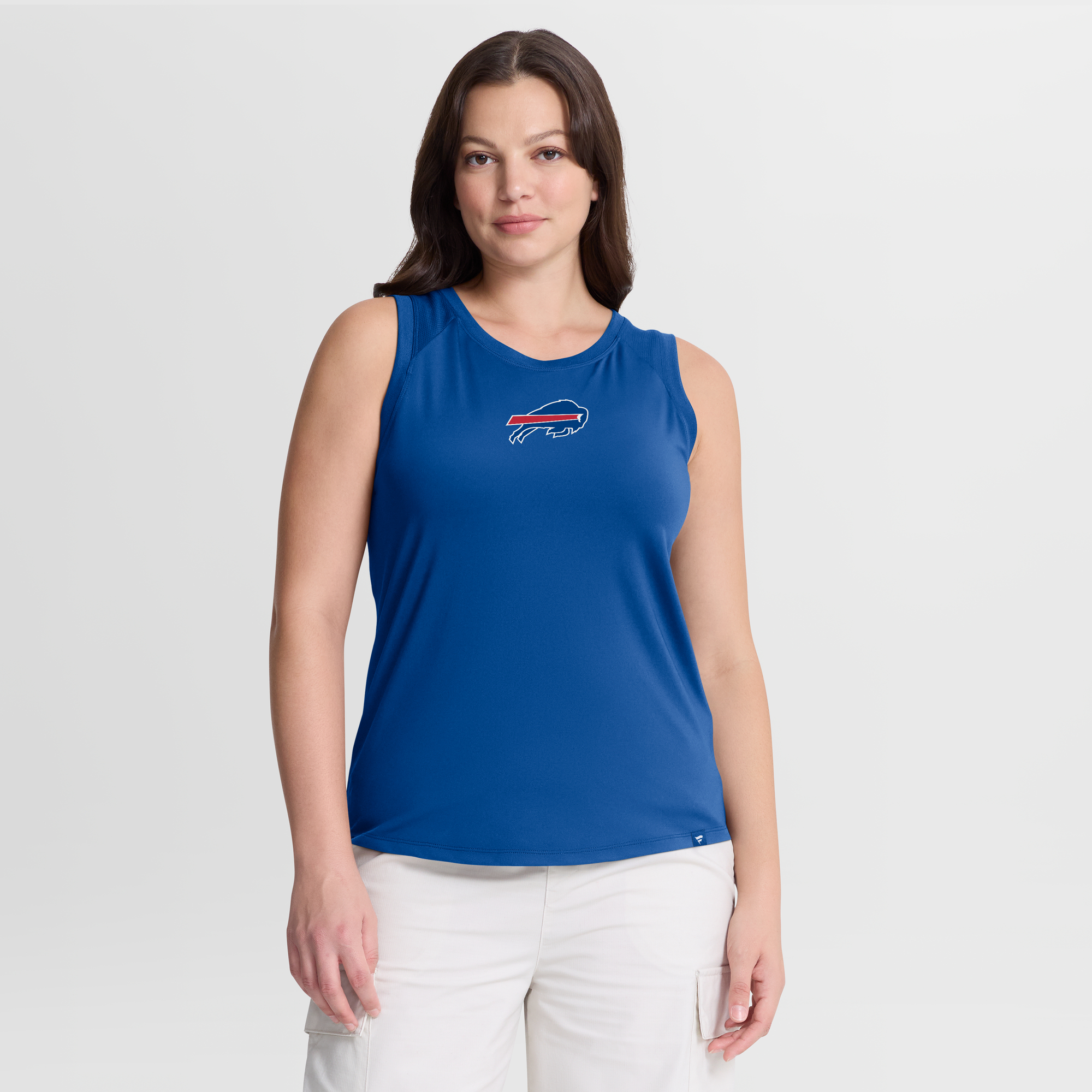 Fanatics Women's Royal Buffalo Bills Draped Mesh Back Performance Tank Top - Royal