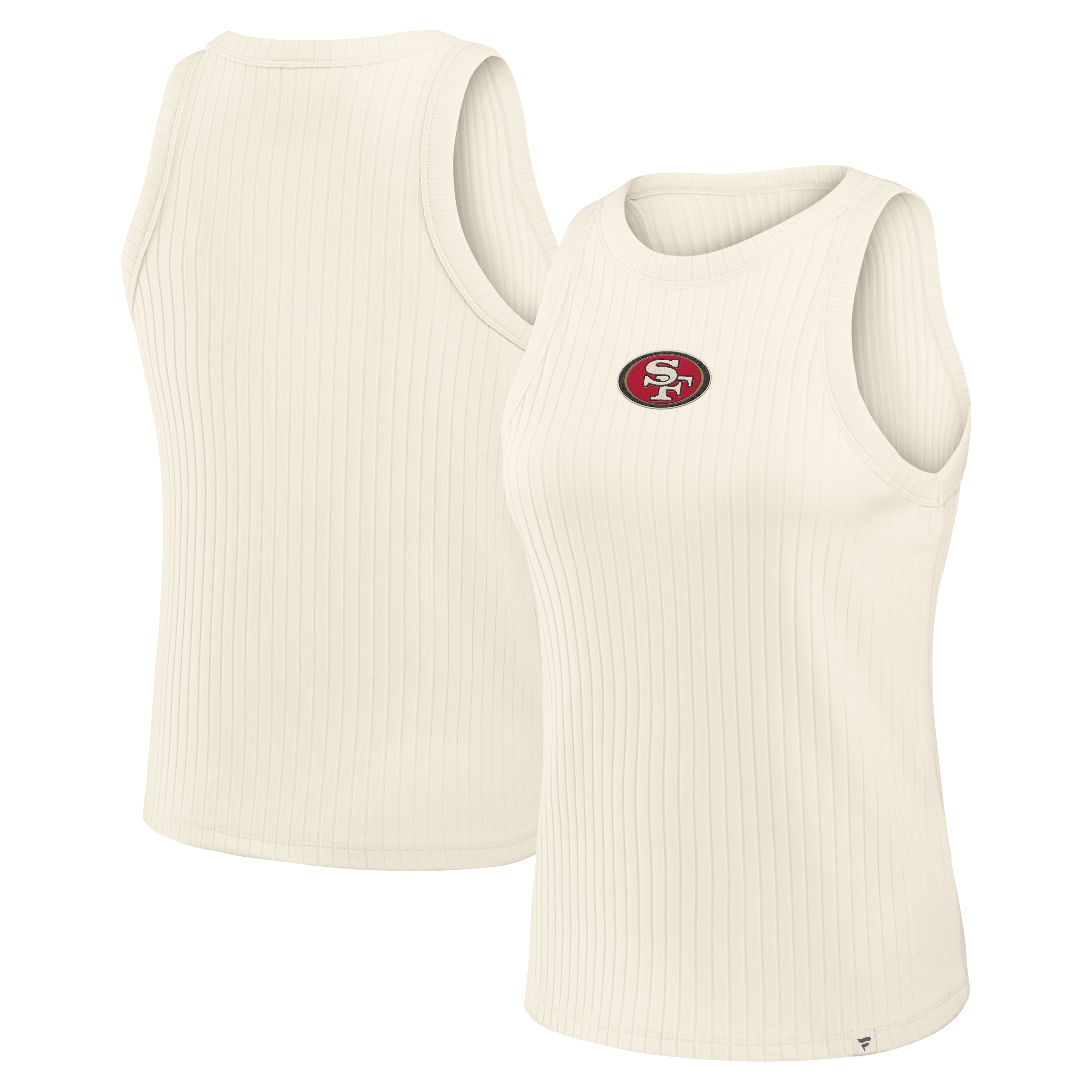 Women’s Fanatics Cream San Francisco 49ers Star Play Tri-Blend Ribbed Tank Top