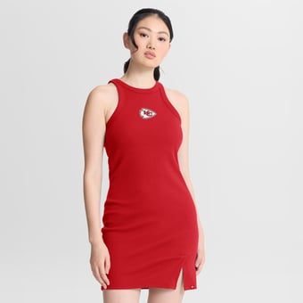 Women's Fanatics Red Kansas City Chiefs Push Beyond Tri-Blend Ribbed Sleeveless Dress