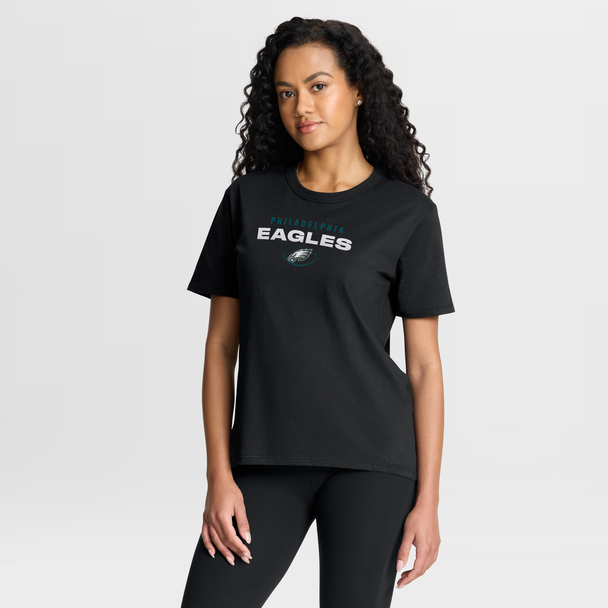 Women's Fanatics Black Philadelphia Eagles Fade Legacy T-Shirt