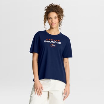 Women's Fanatics Navy Denver Broncos Fade Legacy T-Shirt