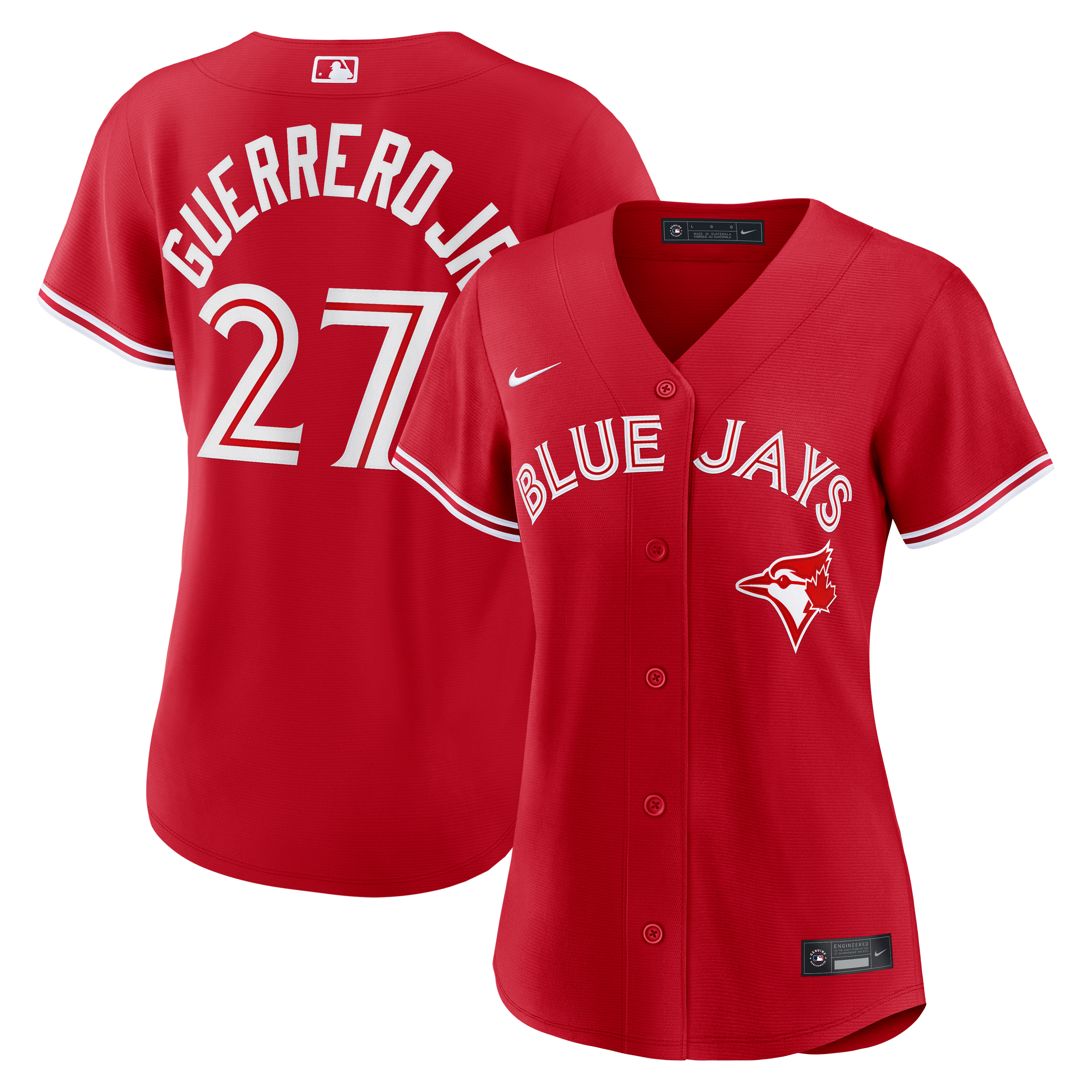 Women's Nike Vladimir Guerrero Jr. Red Toronto Blue Jays Canada Day Replica Jersey