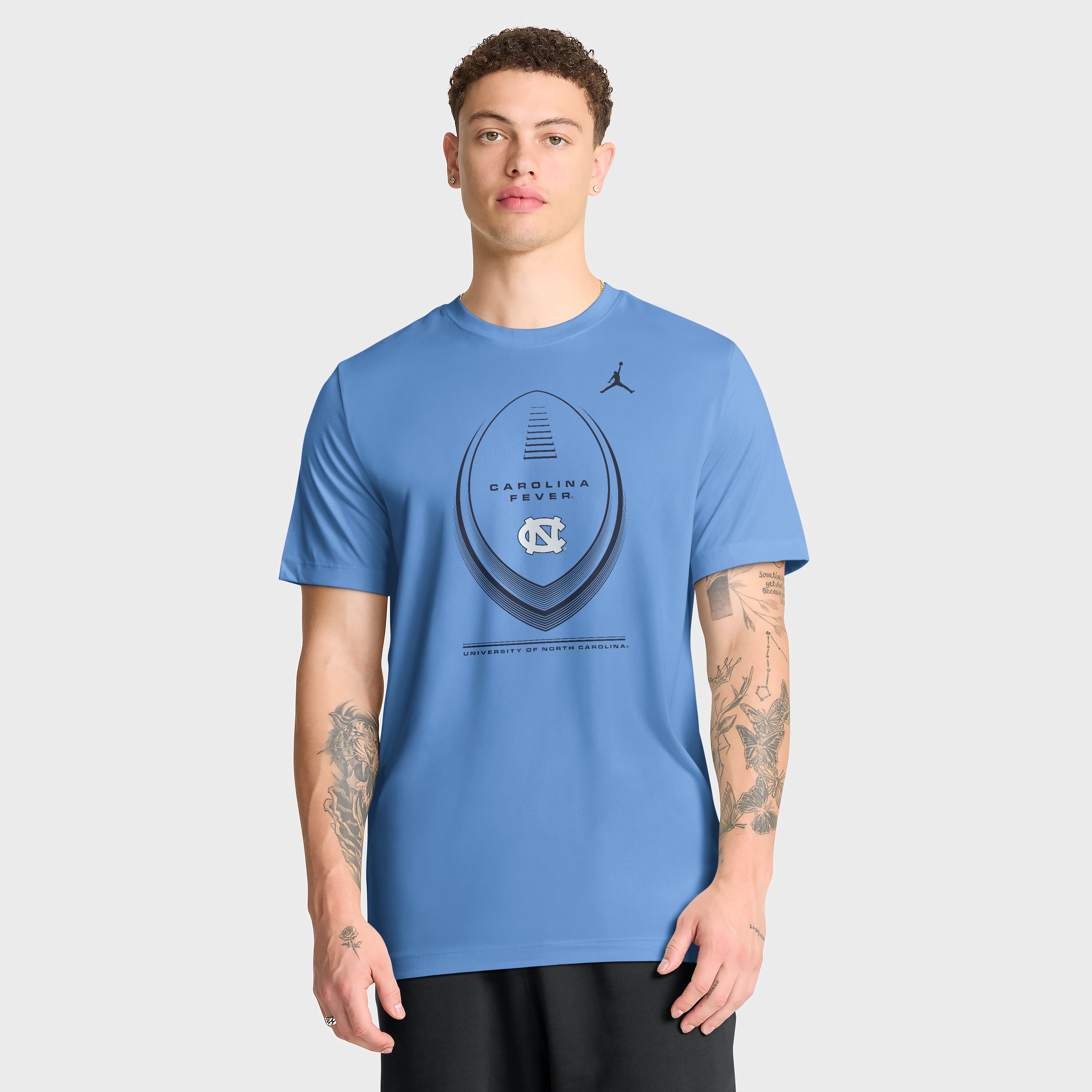 Men's Jordan Brand Carolina Blue North Carolina Tar Heels Primetime Legend Football Icon Dri-FIT T-Shirt