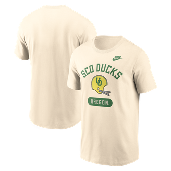 Men's Nike Natural Oregon Ducks Legacy Arch Helmet T-Shirt