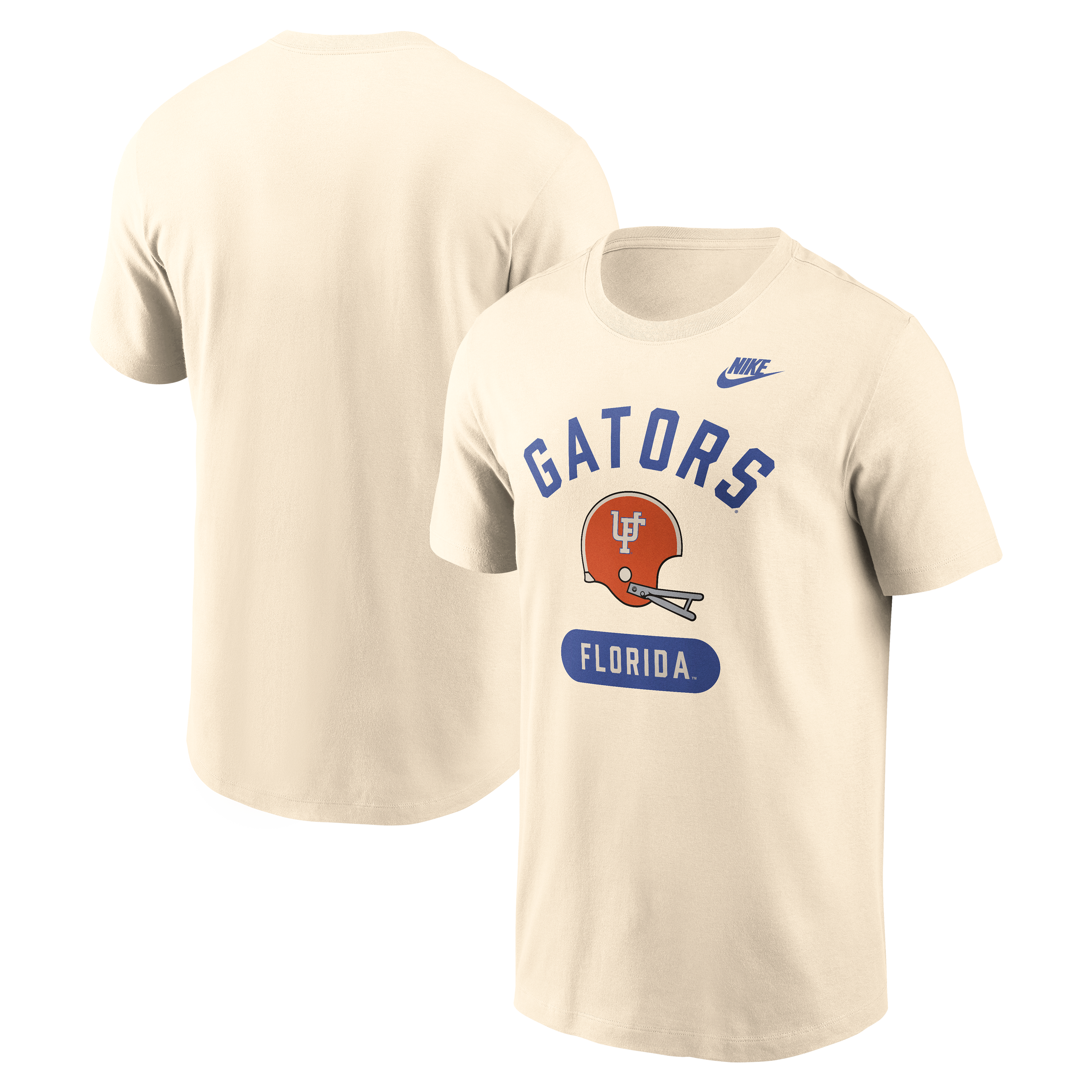 Men's Nike Natural Florida Gators Legacy Arch Helmet T-Shirt