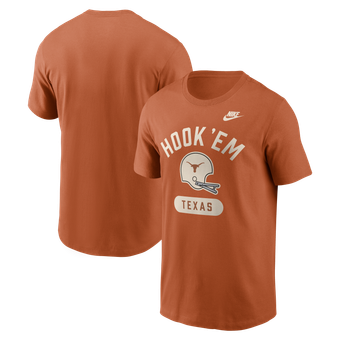 Men's Nike Texas Orange Texas Longhorns Legacy Arch Helmet T-Shirt