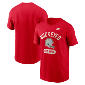 Men's Nike Scarlet Ohio State Buckeyes Legacy Arch Helmet T-Shirt