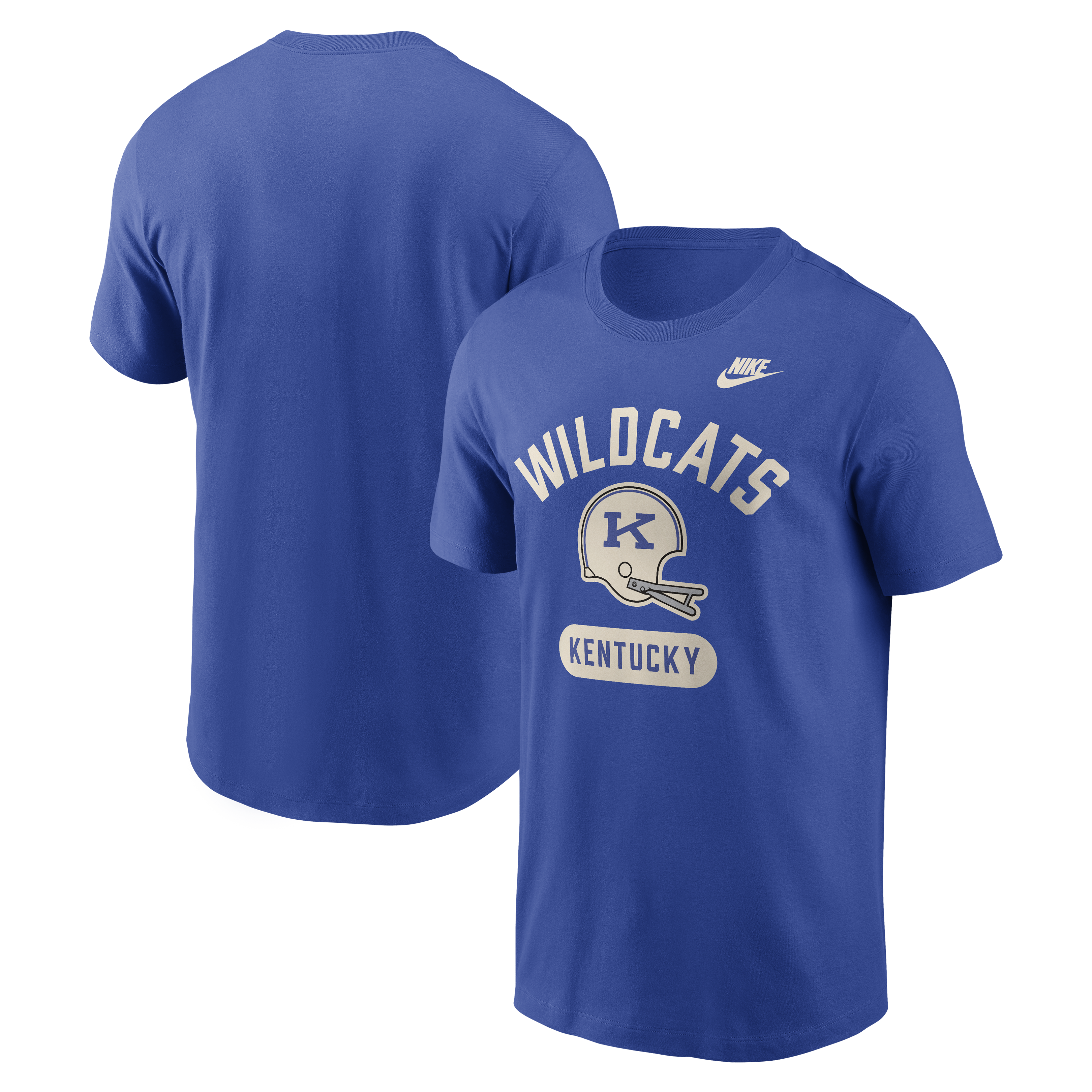 Men's Nike Royal Kentucky Wildcats Legacy Arch Helmet T-Shirt