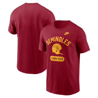 Men's Nike Garnet Florida State Seminoles Legacy Arch Helmet T-Shirt