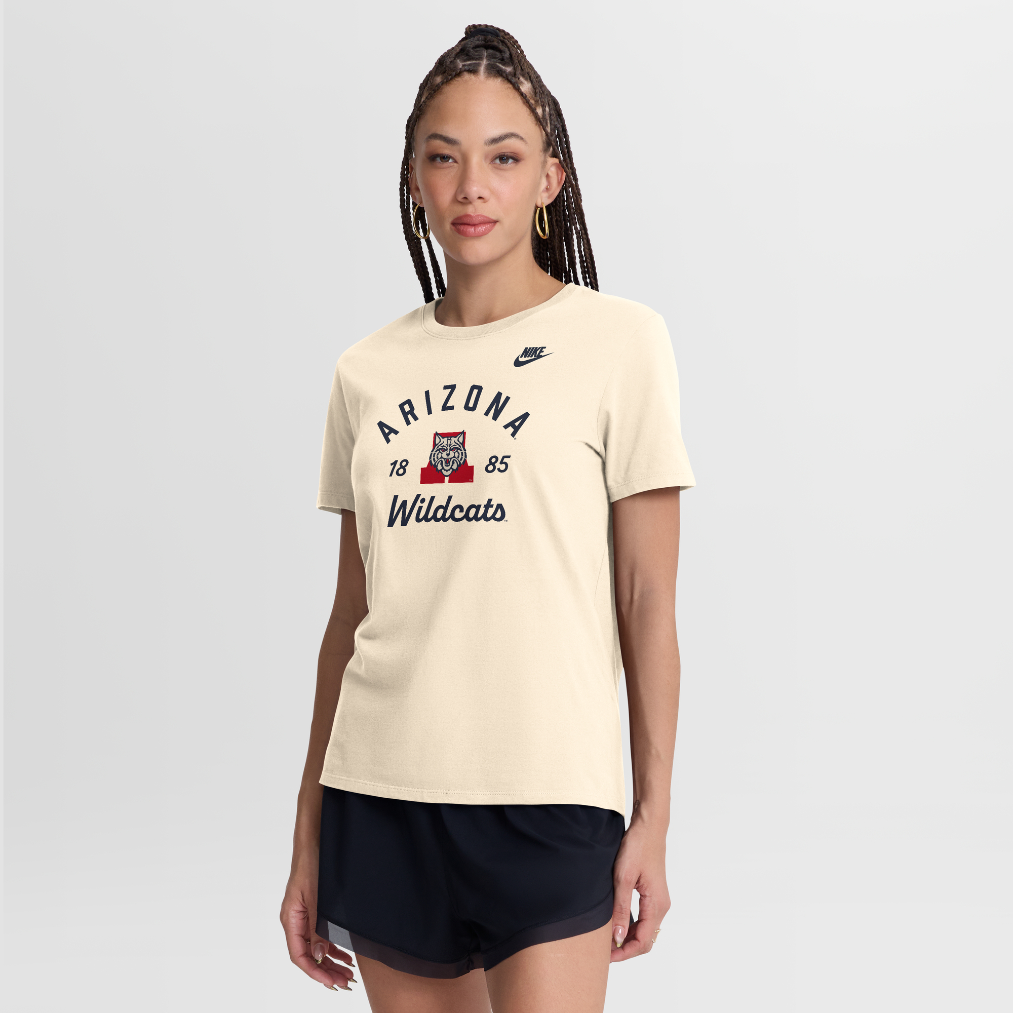 Women's Nike Natural Arizona Wildcats Legacy Team Name T-Shirt