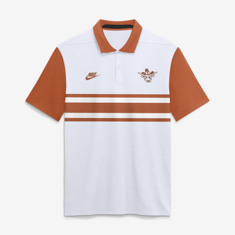 Men's Nike White Texas Longhorns Legacy Vapor Logo Dri-FIT Polo