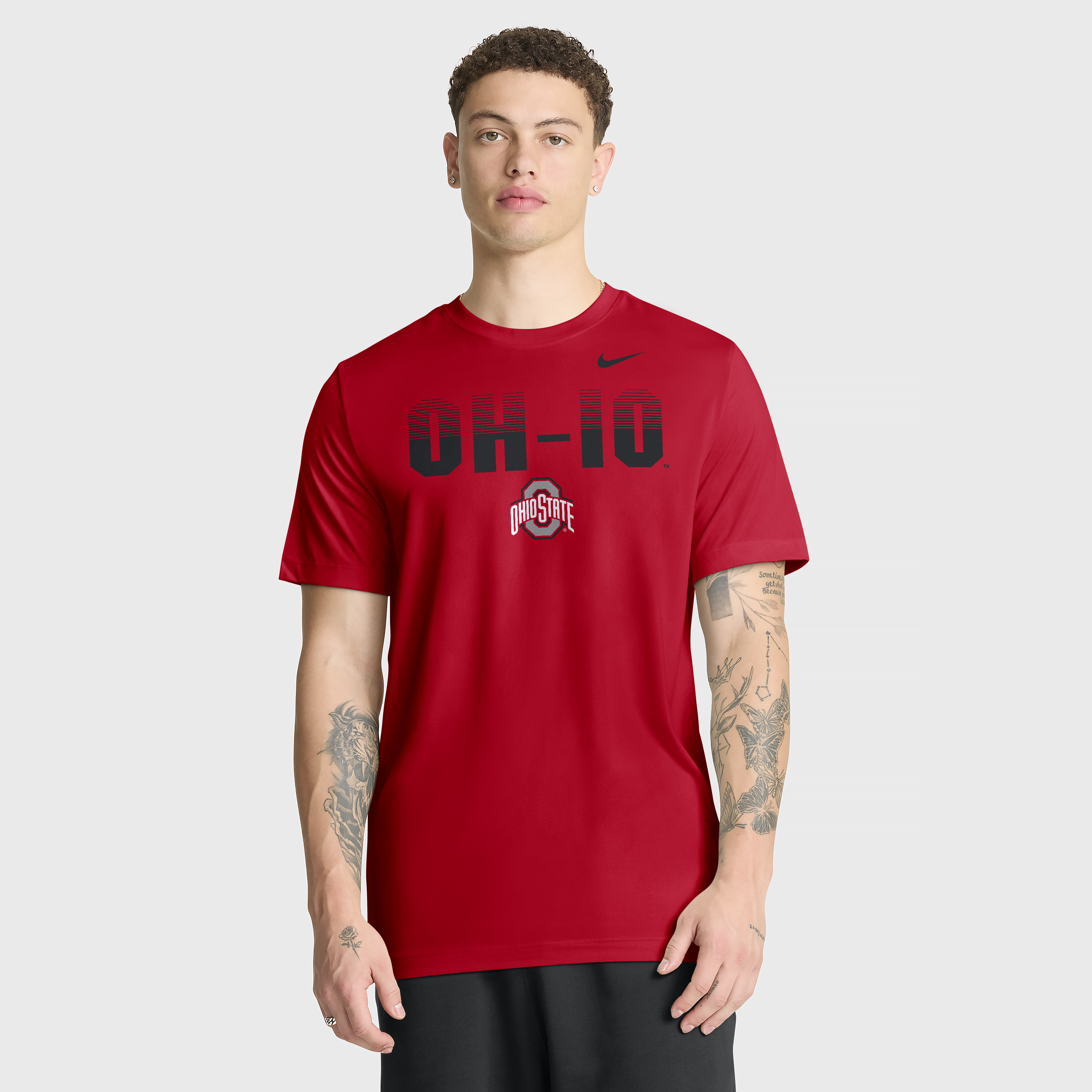 Men's Nike Scarlet Ohio State Buckeyes Primetime Legend Kinetic Mantra Dri-FIT T-Shirt