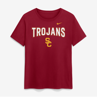 Women's Nike  Cardinal USC Trojans Arch Logo T-Shirt