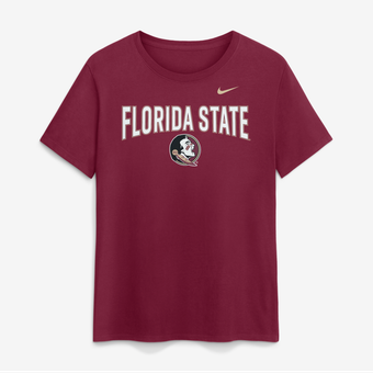 Women's Nike  Garnet Florida State Seminoles Arch Logo T-Shirt