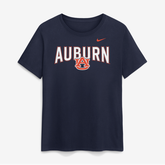 Women's Nike  Navy Auburn Tigers Arch Logo T-Shirt