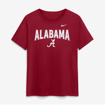 Women's Nike  Crimson Alabama Crimson Tide Arch Logo T-Shirt