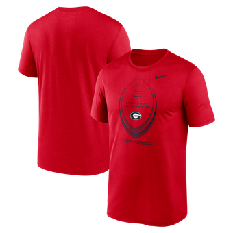 Men's Nike Red Georgia Bulldogs Primetime Legend Football Icon Dri-FIT T-Shirt