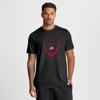 Men's Nike Black Ohio State Buckeyes Primetime Legend Football Icon Dri-FIT T-Shirt