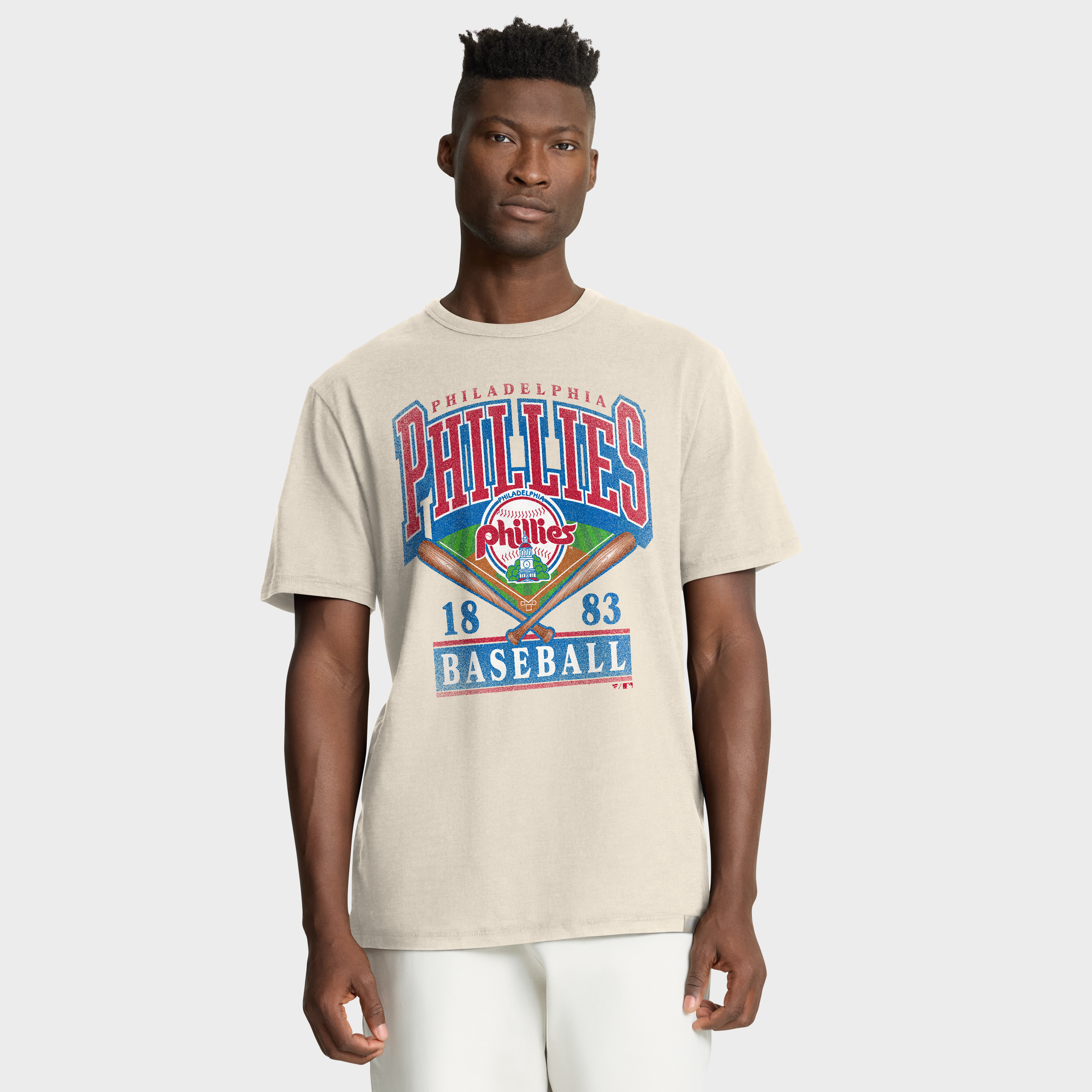 Men's Fanatics Tan Philadelphia Phillies Stadium Slub T-Shirt