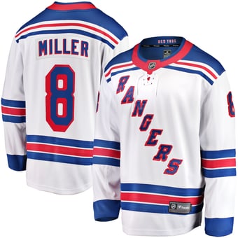 Men's Fanatics J.T. Miller White New York Rangers Away Breakaway Jersey