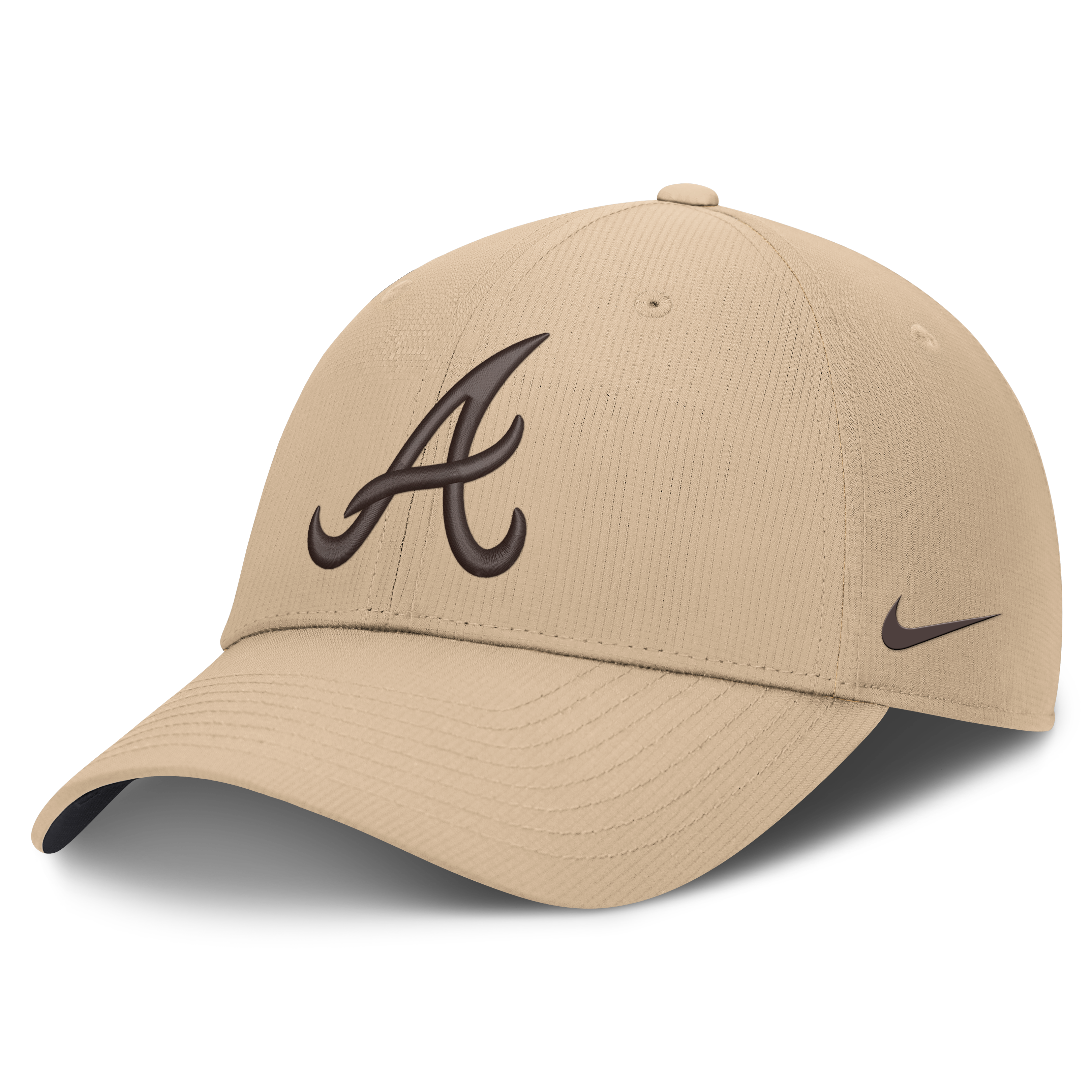 Men's Nike  Khaki Atlanta Braves Desert Ripstop Club Adjustable Hat