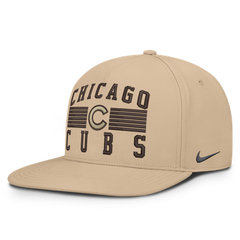 Men's Nike  Khaki Chicago Cubs Desert Pro AeroBill Dri-FIT Snapback Hat