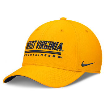 Men's Nike Gold West Virginia Mountaineers Game Day Rise Swooshflex Hat