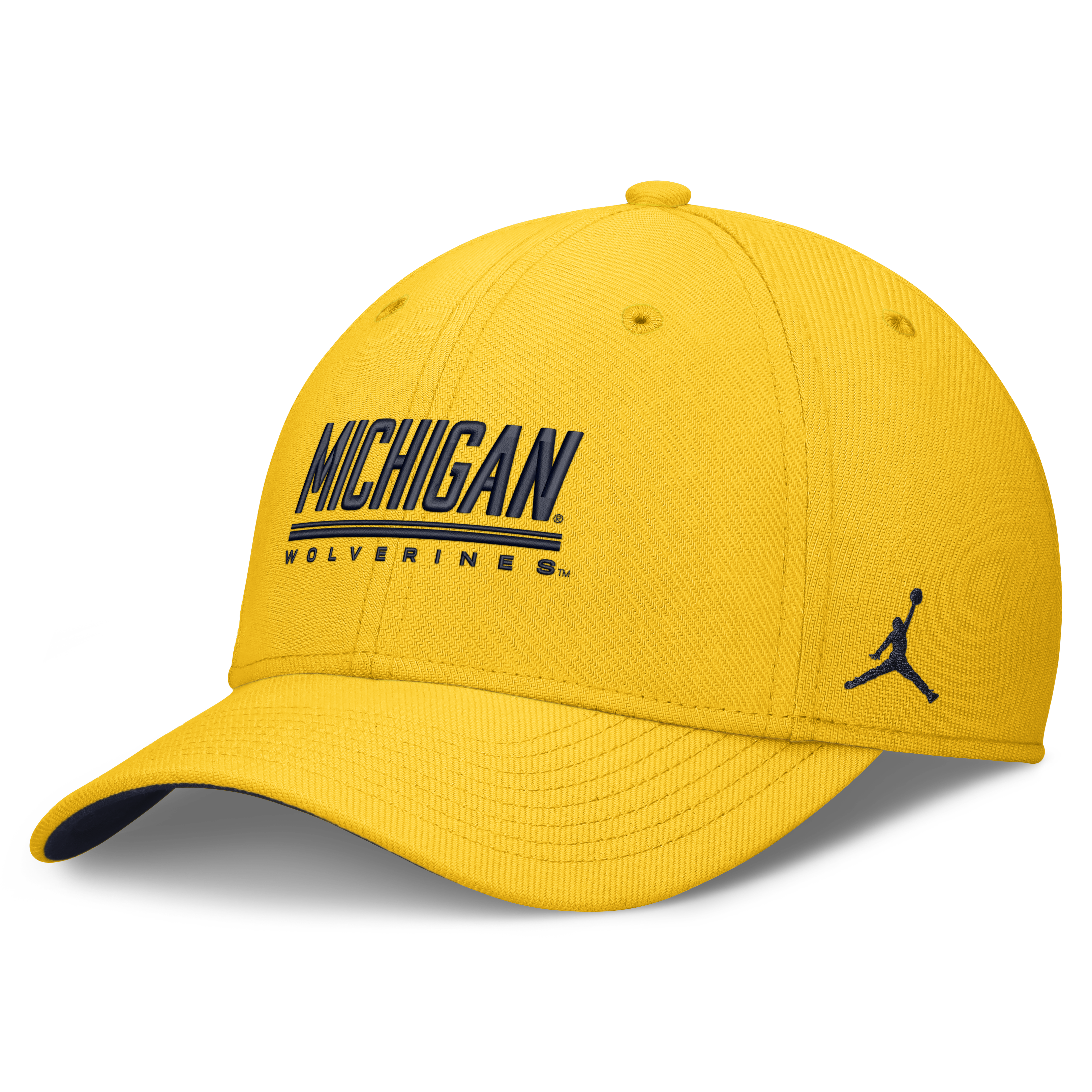 Men's Jordan Brand Maize Michigan Wolverines Game Day Rise Swooshflex Hat