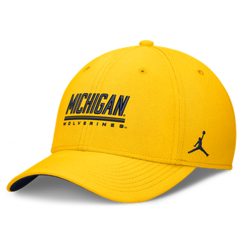 Men's Jordan Brand Maize Michigan Wolverines Game Day Rise Swooshflex Hat