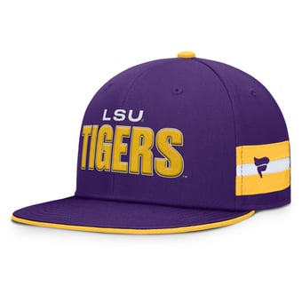 Men's Fanatics  Purple LSU Tigers Pick Off Fitted Hat