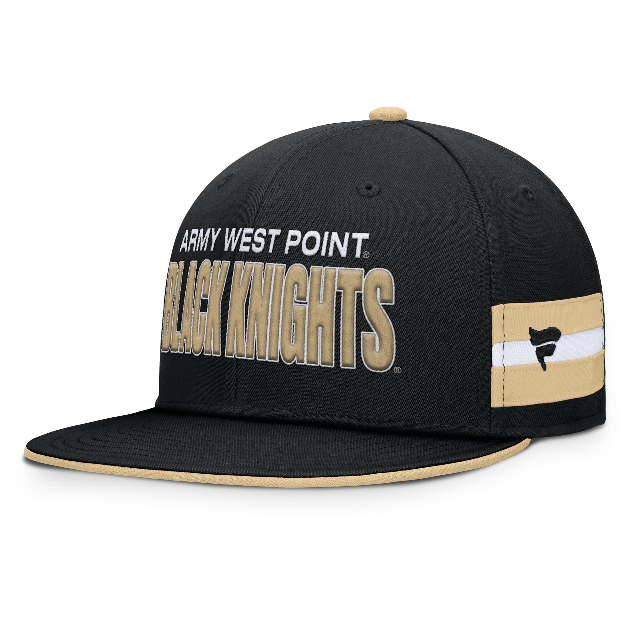 Men's Fanatics  Black Army Black Knights Pick Off Fitted Hat